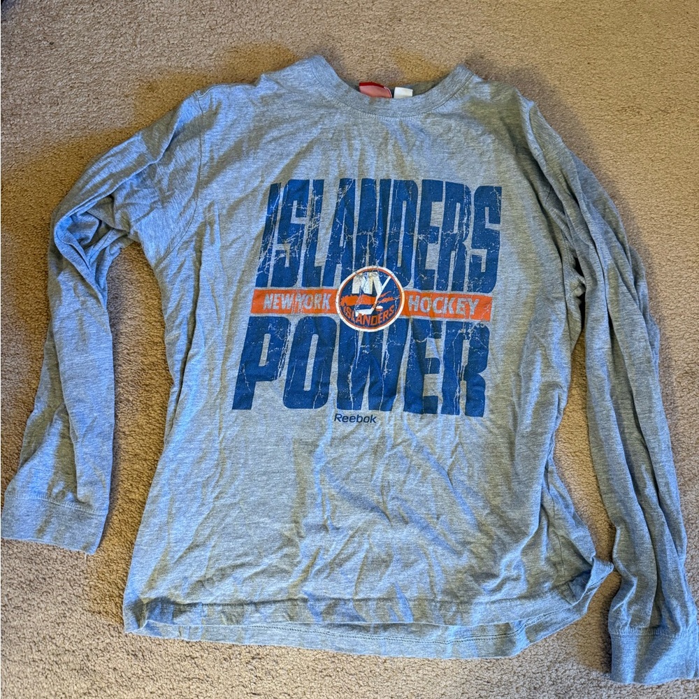 Reebok New York Islanders Gray T-Shirt